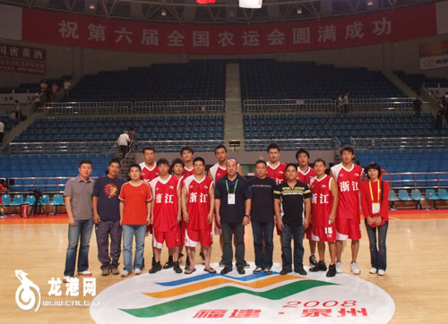 浙江龙港篮球队获全国农运会前八名