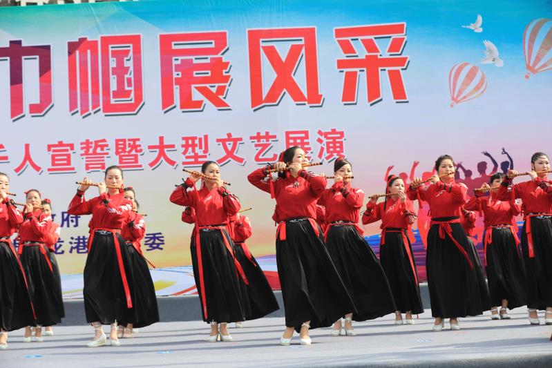 龙港庆“三八”千人宣誓暨大型文艺展演活动精彩图集 摄影：池长峰