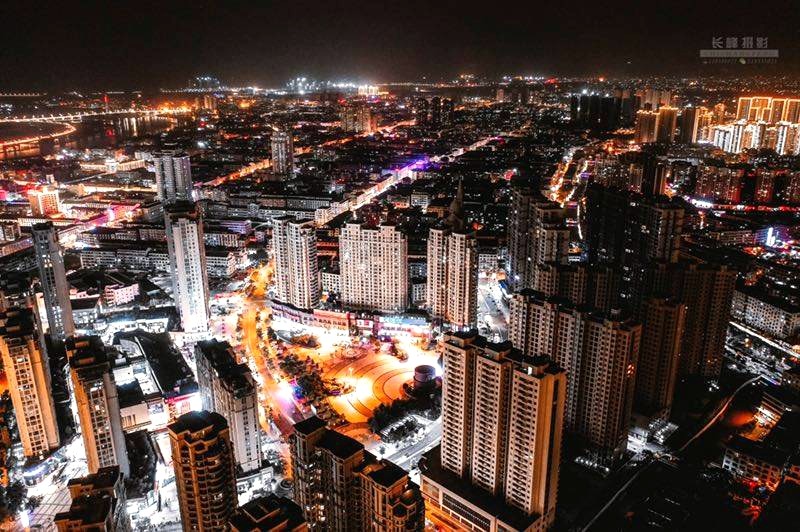 龙港大道城市夜景图集 摄影：池长峰