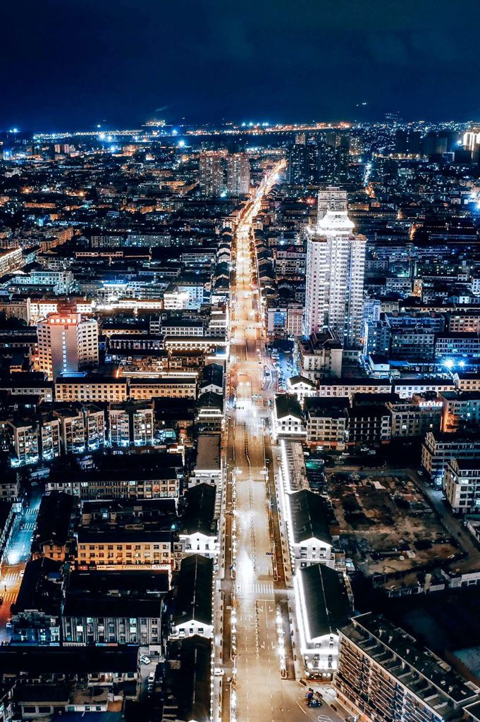 从未见 龙港如此安静美丽   摄影：池长峰