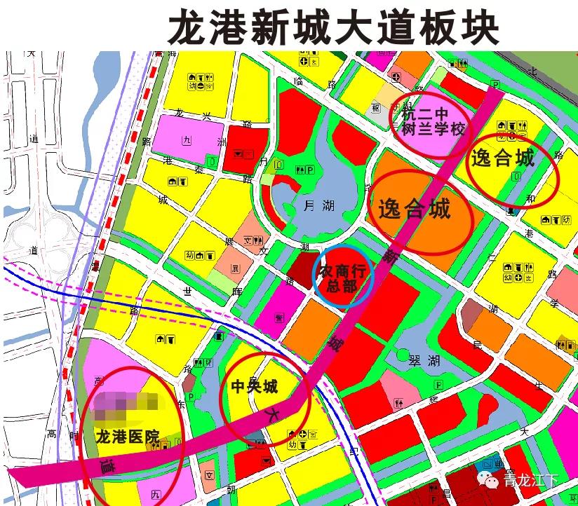 龙港新城大道板块规划图