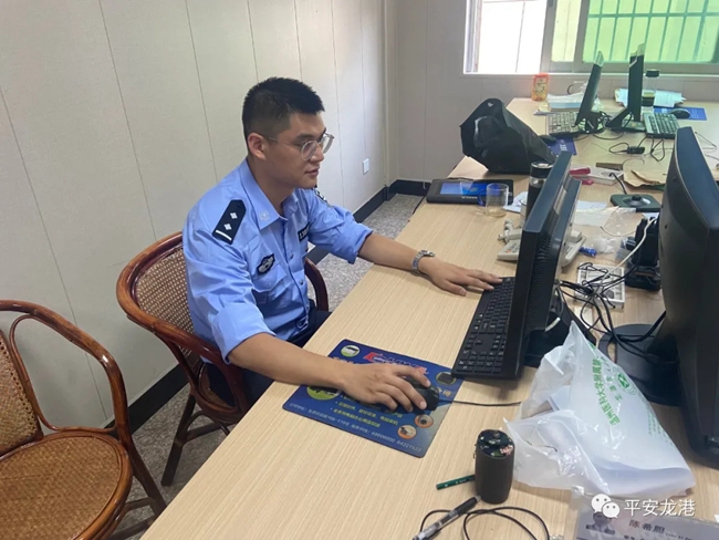龙港市公安局侦查打击大队的民警陈德名