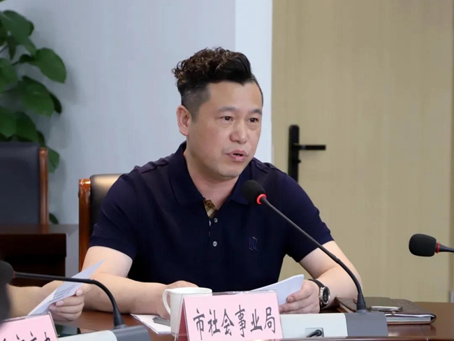 龙港市社会事业局相关负责人王大爱
