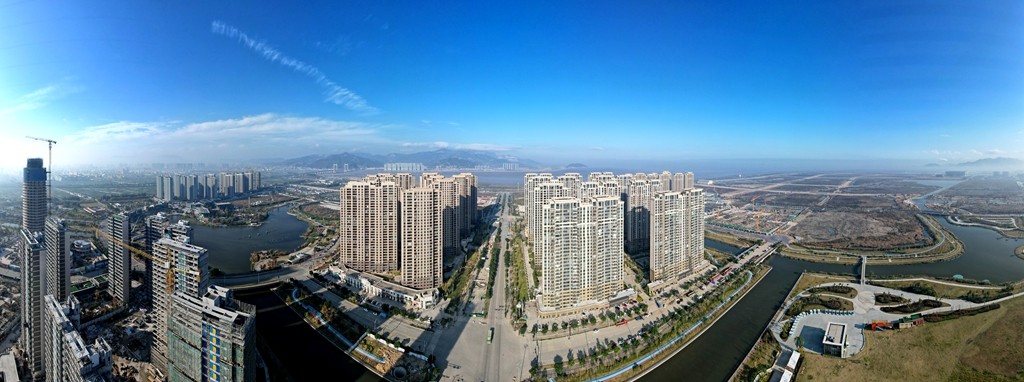 龙港新城一景 月湖圈