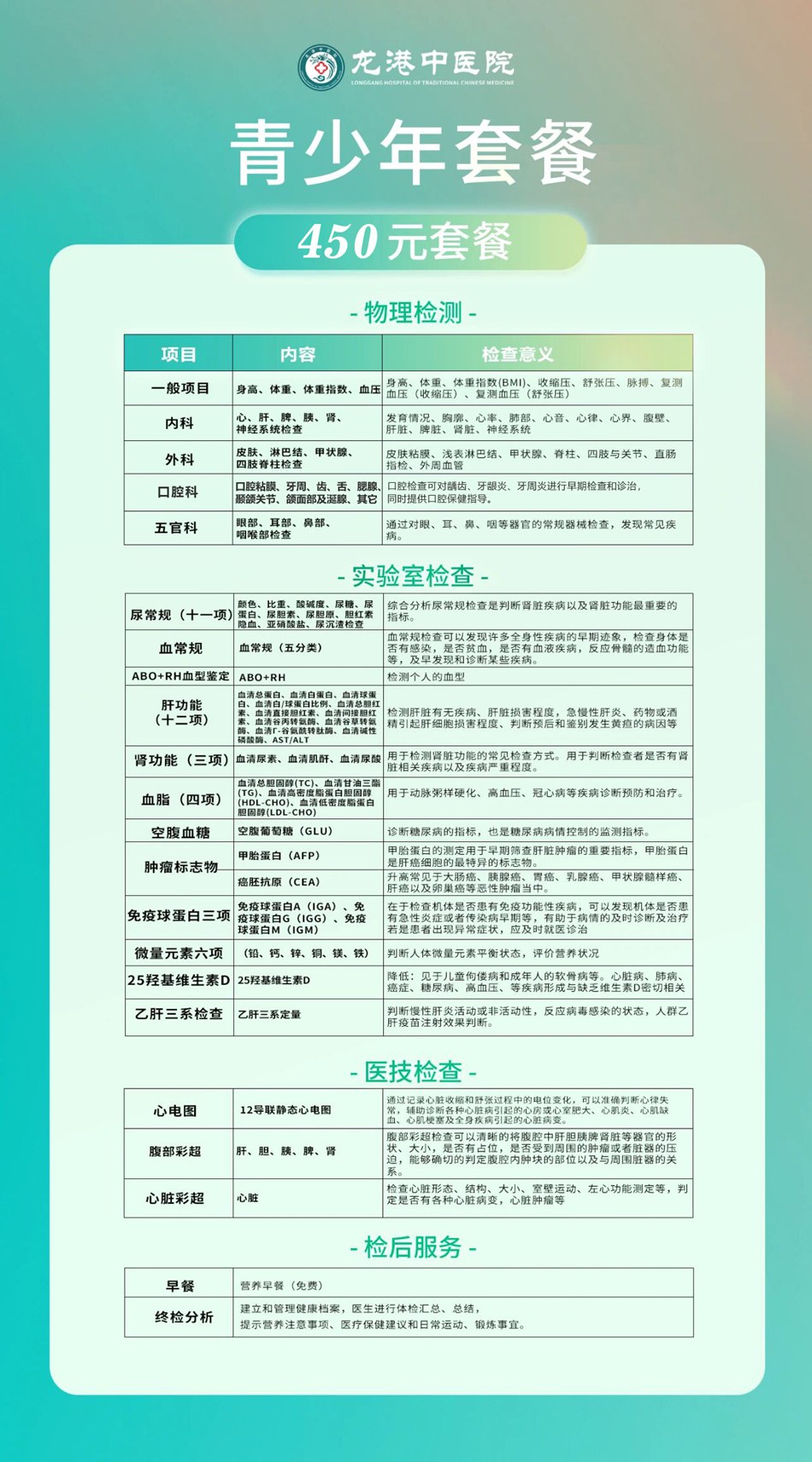 2026 健康必备!龙港中医院新体检套餐来了~~ 2026 健康必备!龙港中医院新体检套餐来了~~