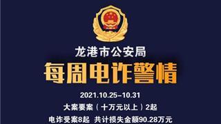龙港市公安局丨每周电诈警情（2021.12.20-12.26）