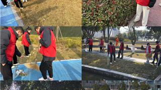 龙港新城开展公园清扫行动 助力文明城市创建