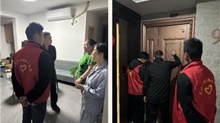 龙港市新城联合党委开展文明创建入户宣传暨消防安全排查行动