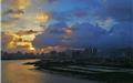 傍晚龙港江边的天空 摄影：河底高人