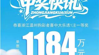 喜报！龙港有人中1184万！