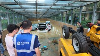 受强降雨影响 温州保险业接超8000辆车受淹